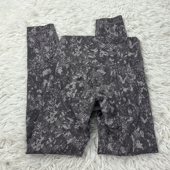 Lululemon Wunder Train High-Rise Tight 25" Hideaway Camo Lunar Rock Multi - Picture 4 of 5